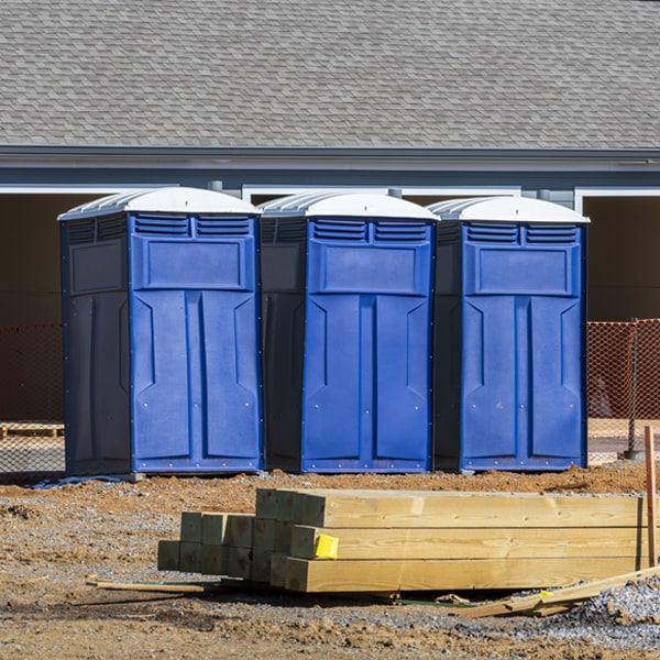 is there a specific order in which to place multiple porta potties in Rosemont CA